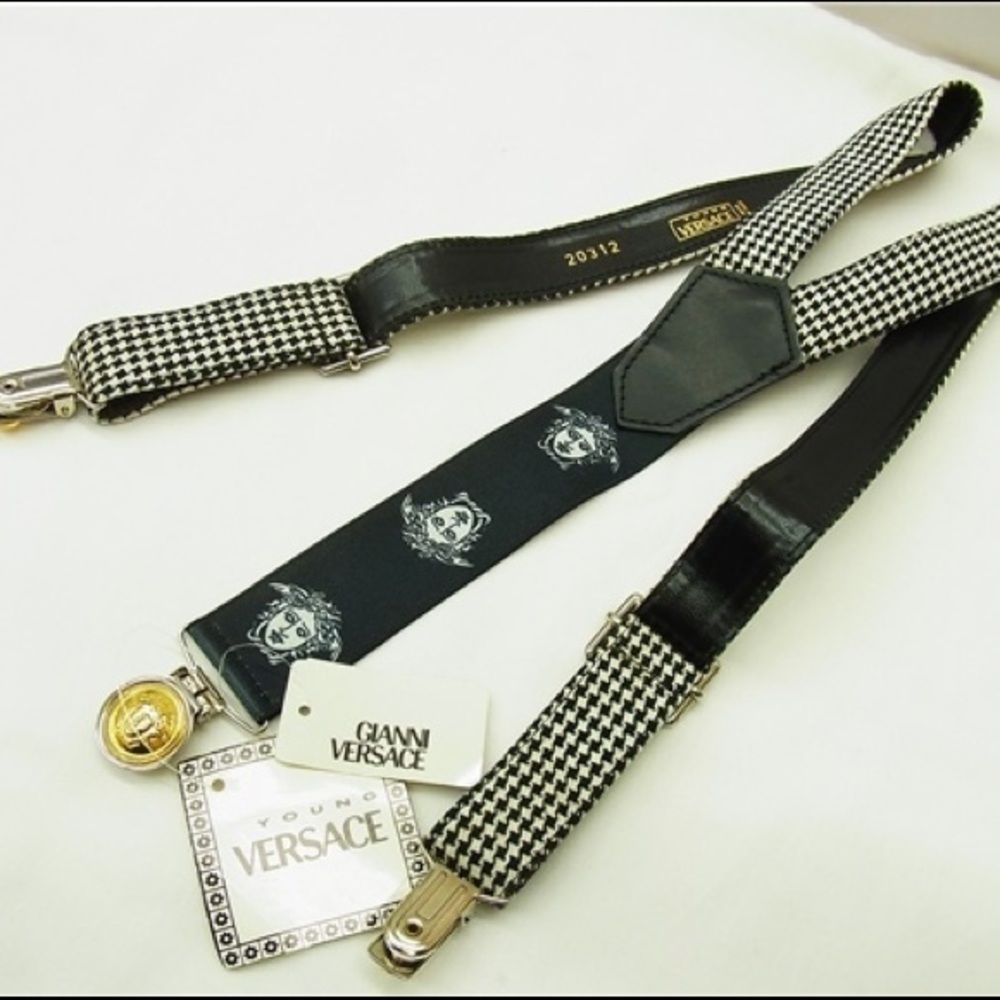 Authentic Gianni Versace kids Suspenders NWT